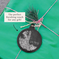 Las Vegas Charcoal City Grid Ornament