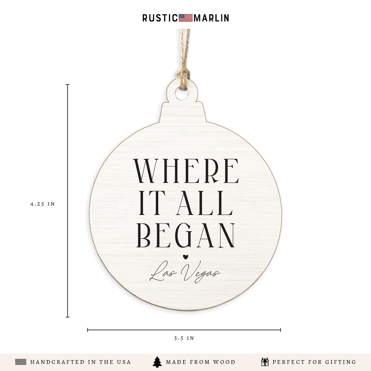 Las Vegas Where It All Began Ornament