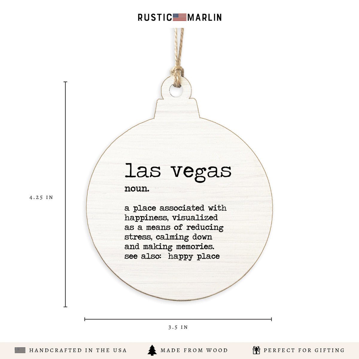 Las Vegas Definition Ornament