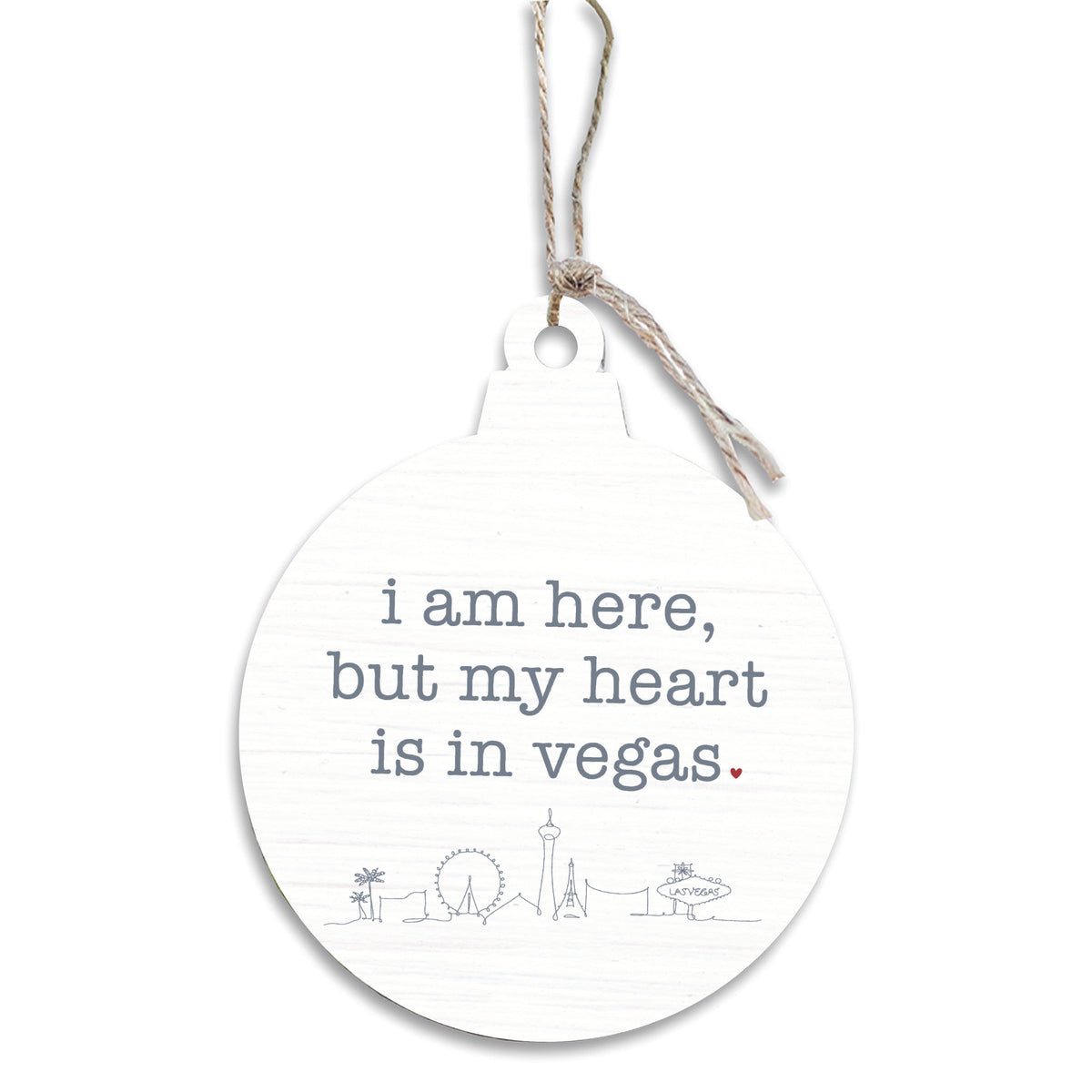 My Heart Is In Vegas Ornament