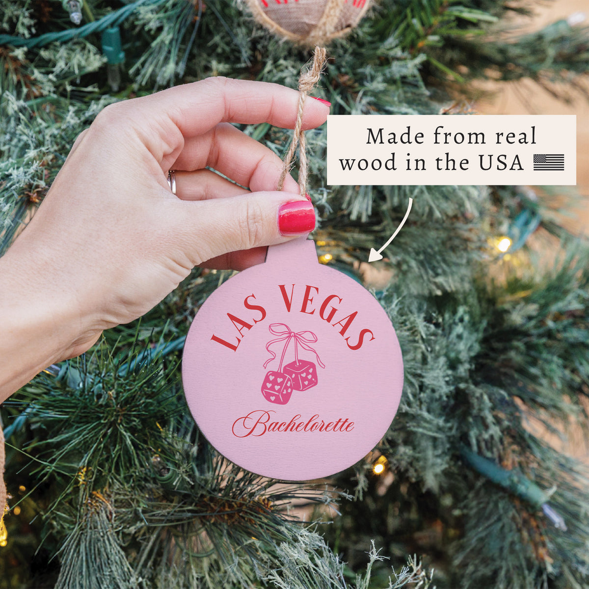 Las Vegas Bachelorette Ornament