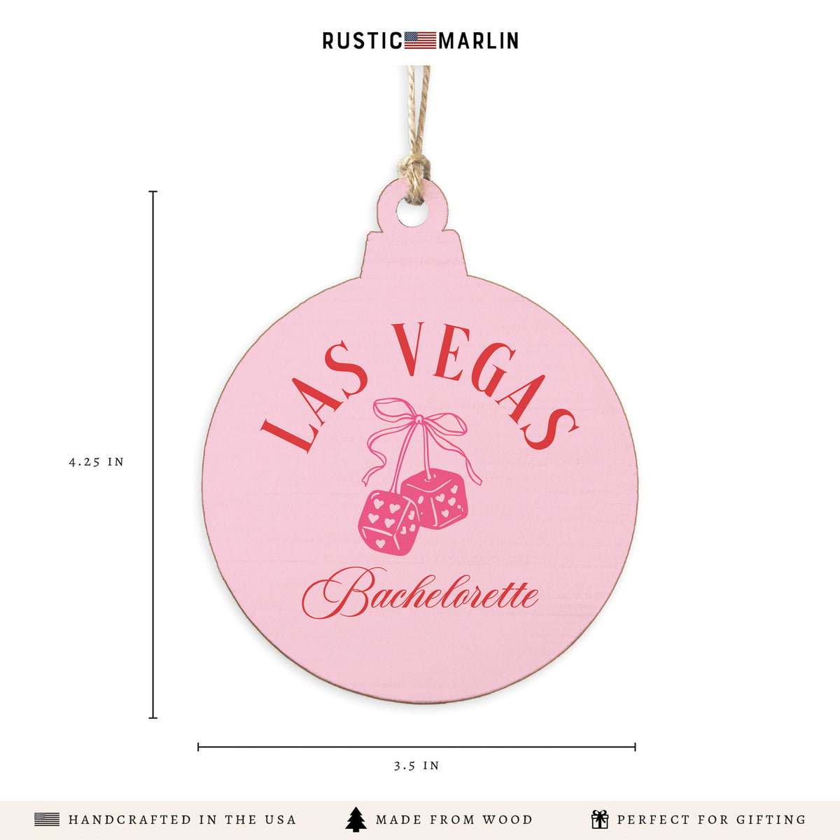Las Vegas Bachelorette Ornament