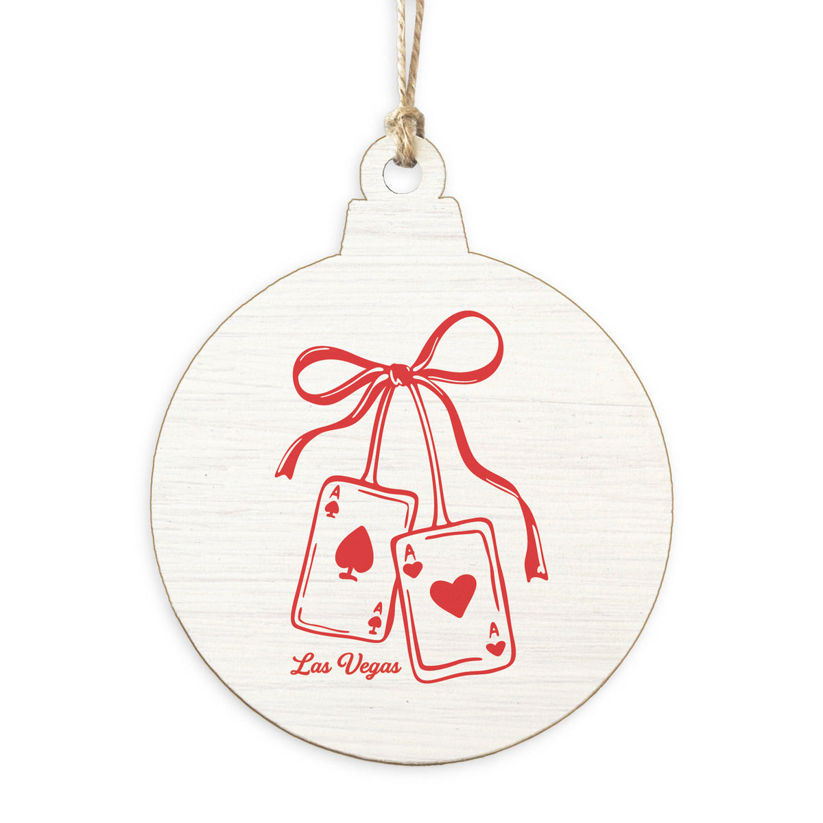 Las Vegas Ace of Hearts Ornament
