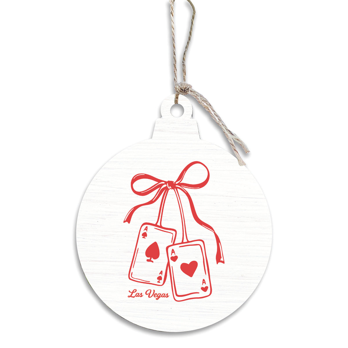 Las Vegas Ace of Hearts Ornament