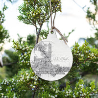 Las Vegas Coordinates Ornament