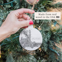 Las Vegas Coordinates Ornament