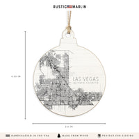 Las Vegas Coordinates Ornament