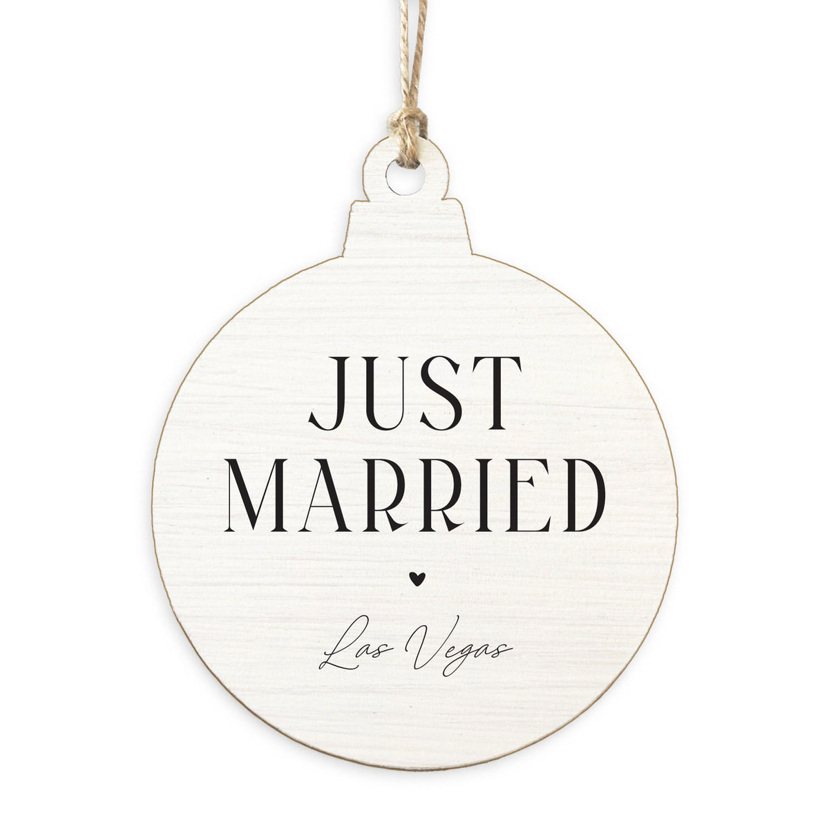 Las Vegas Just Married Ornament