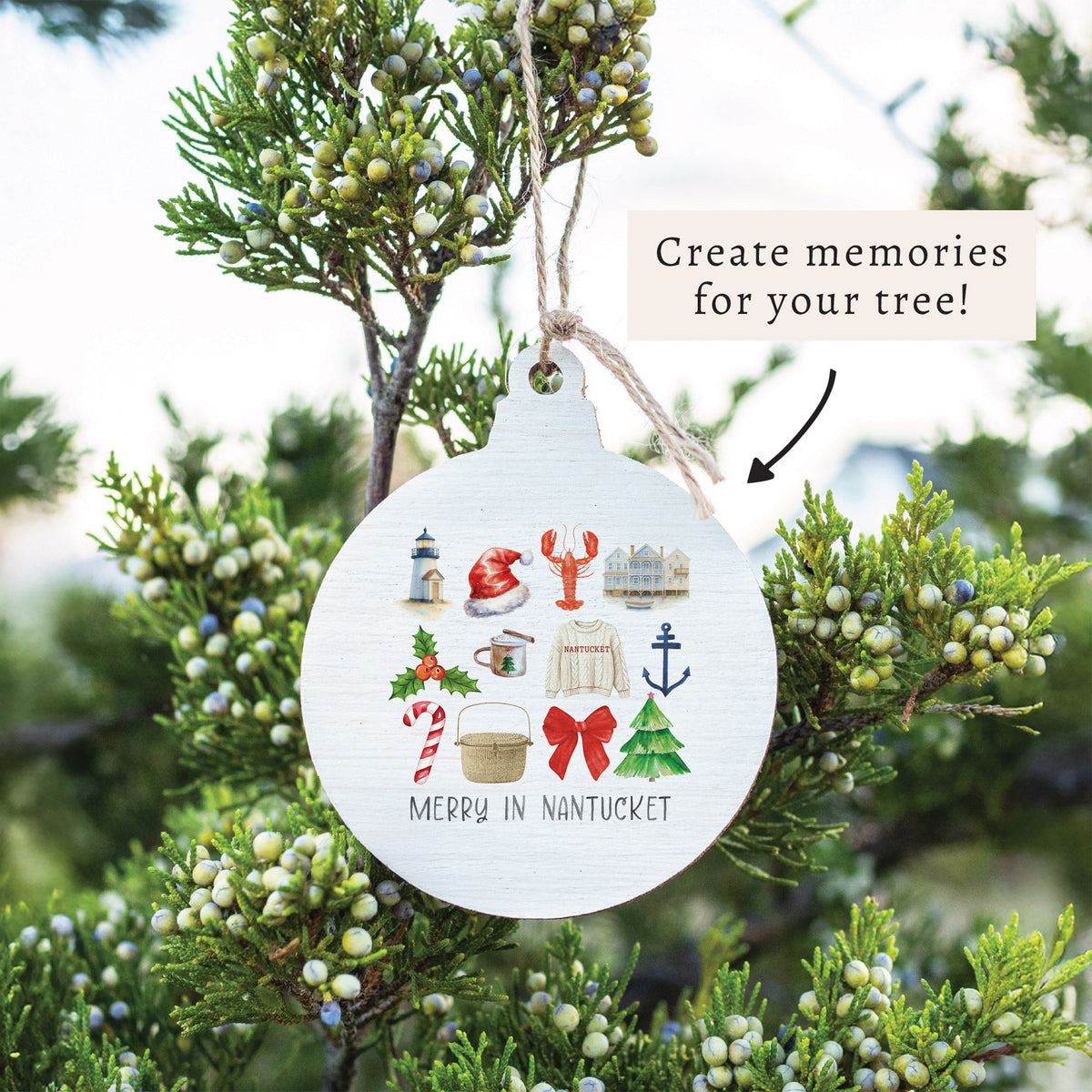 Merry In Nantucket Icons Ornament