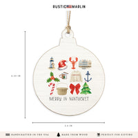 Merry In Nantucket Icons Ornament