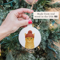 Winter Cat Ornament
