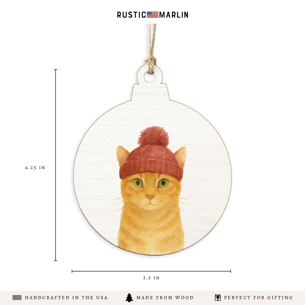 Winter Cat Ornament