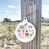 Merry In Seattle Icons Ornament
