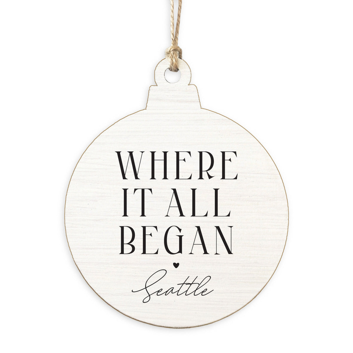 Seattle Where It All Began Ornament
