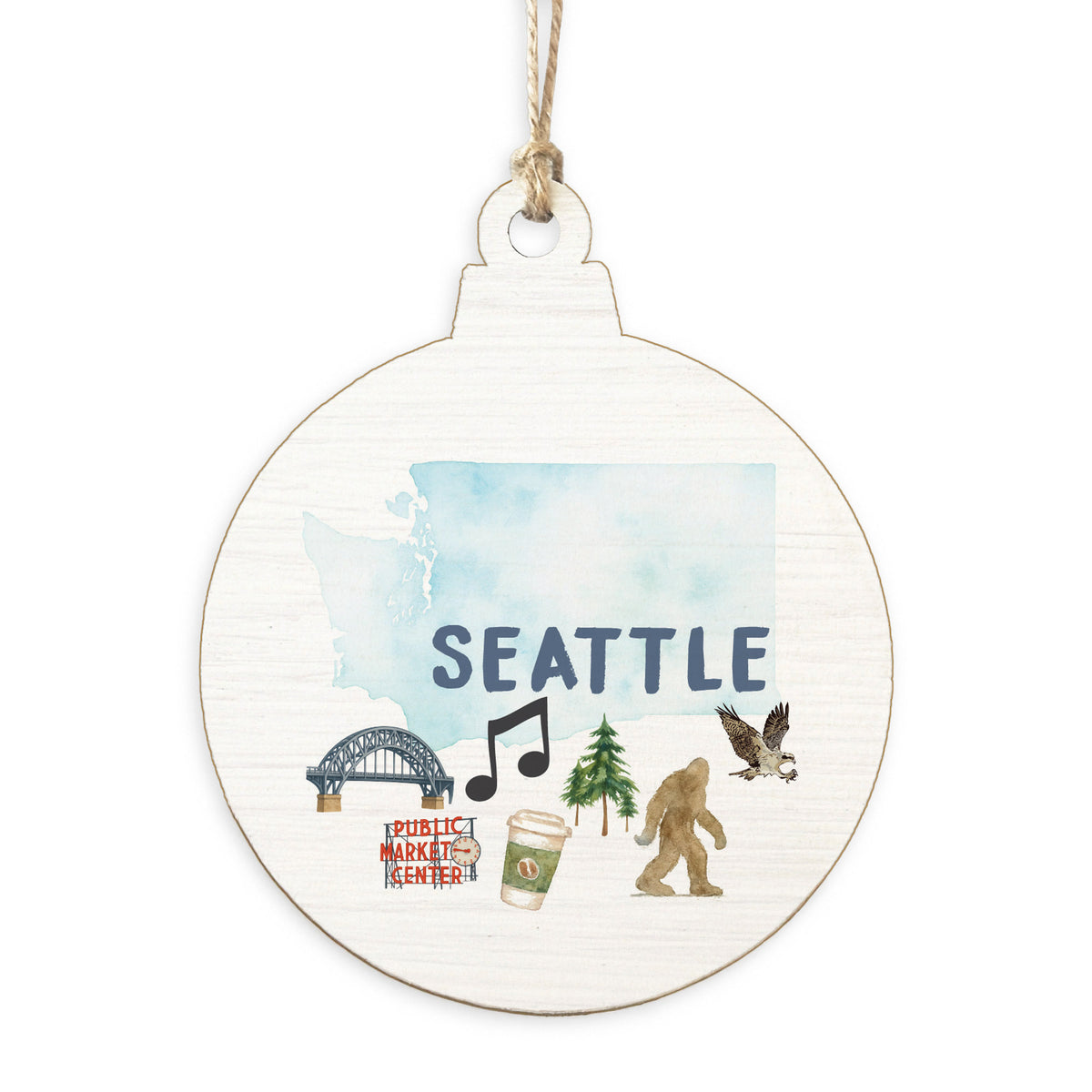 Seattle Classic Icons Ornament