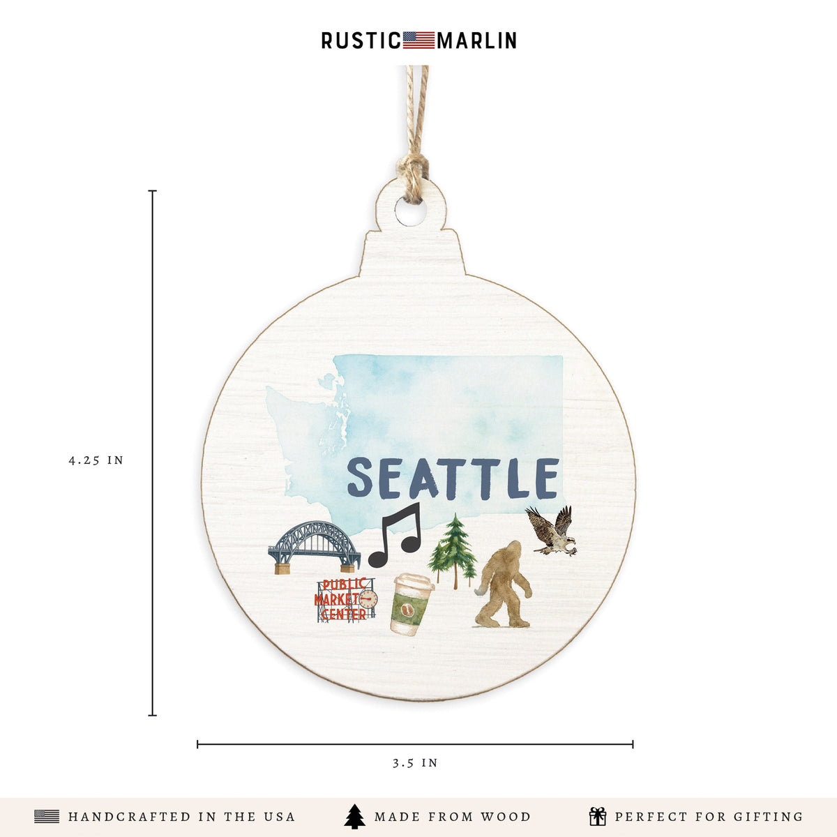 Seattle Classic Icons Ornament