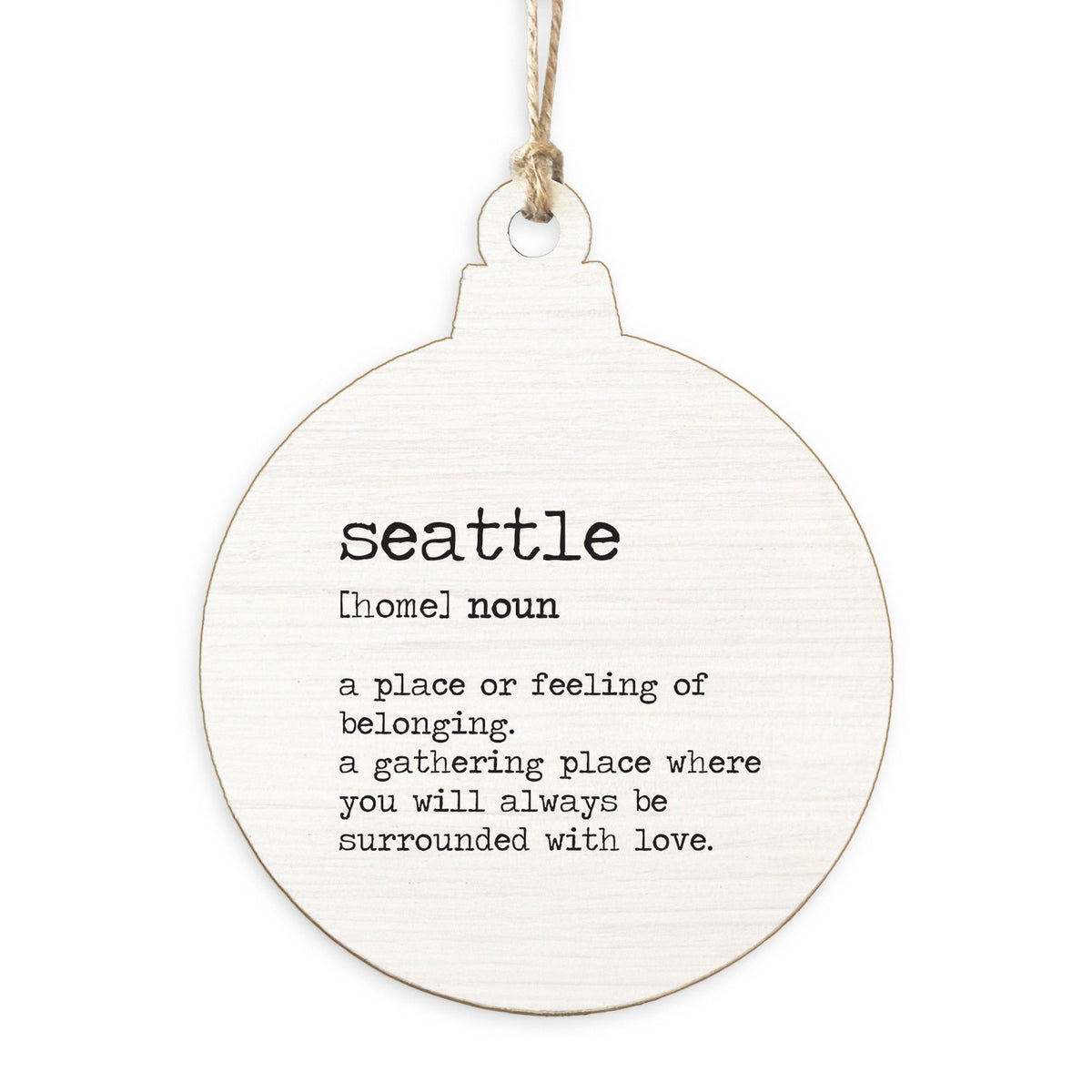 Seattle Definition Ornament