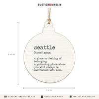 Seattle Definition Ornament