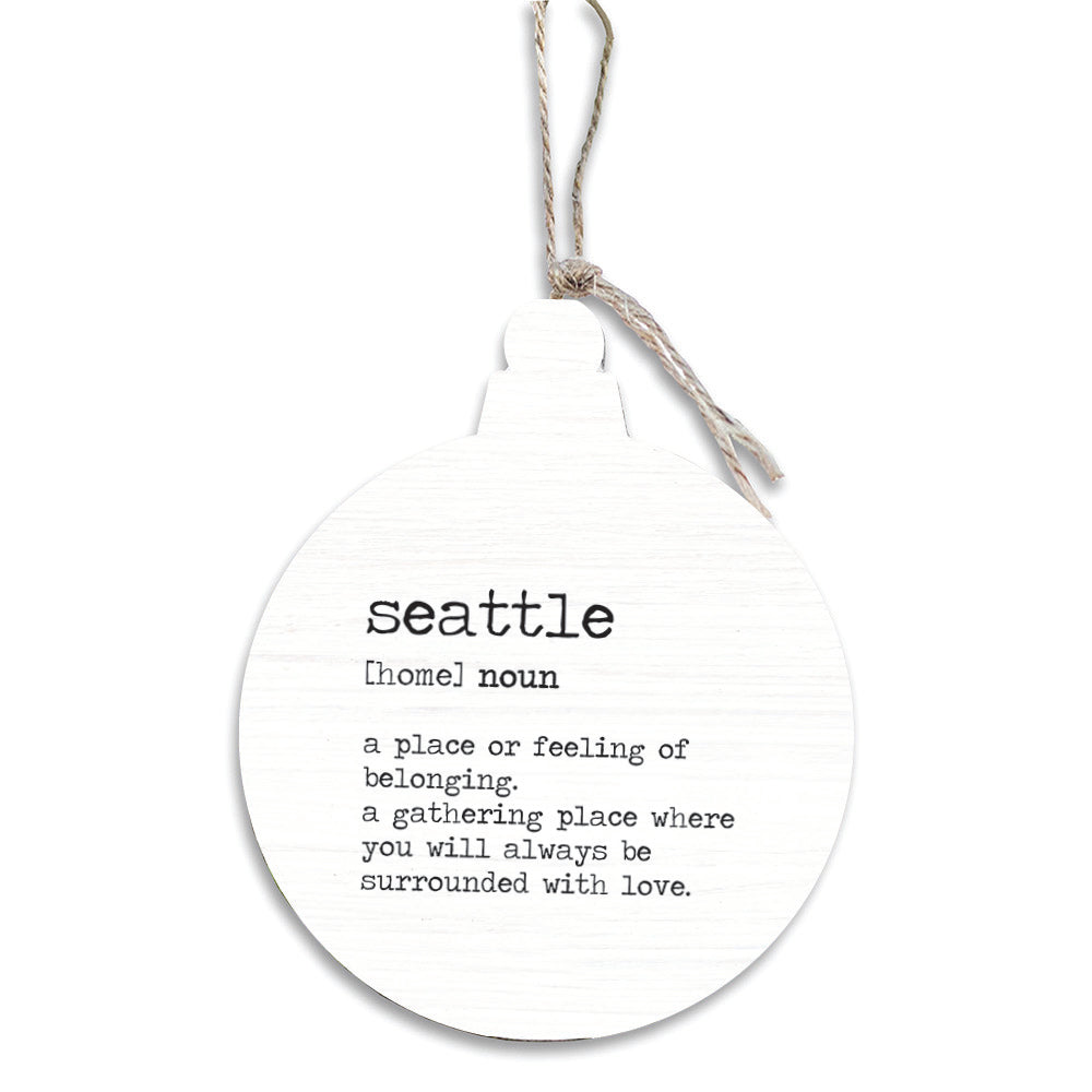 Seattle Definition Ornament