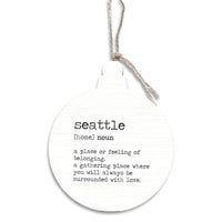 Seattle Definition Ornament