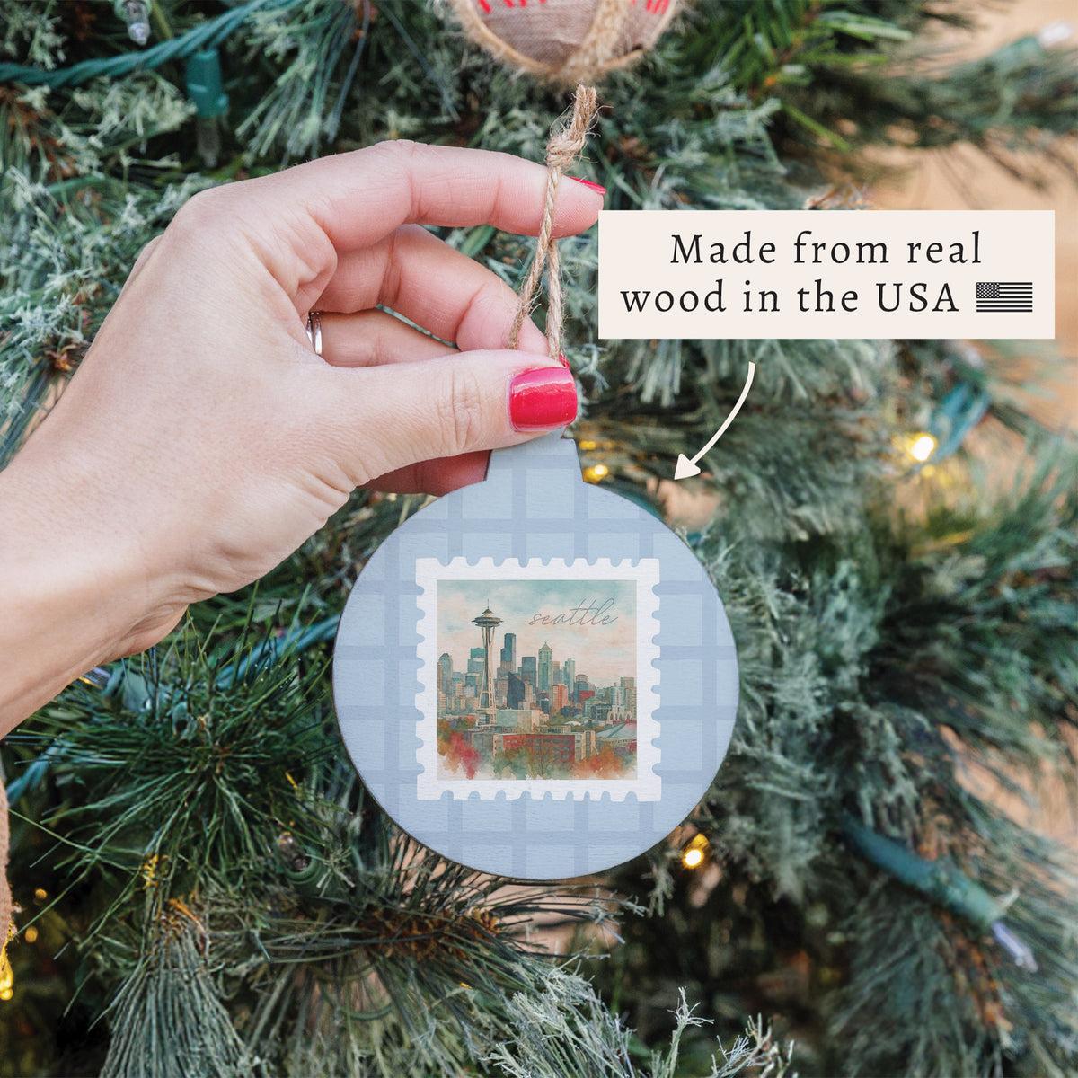 Seattle Stamp Ornament
