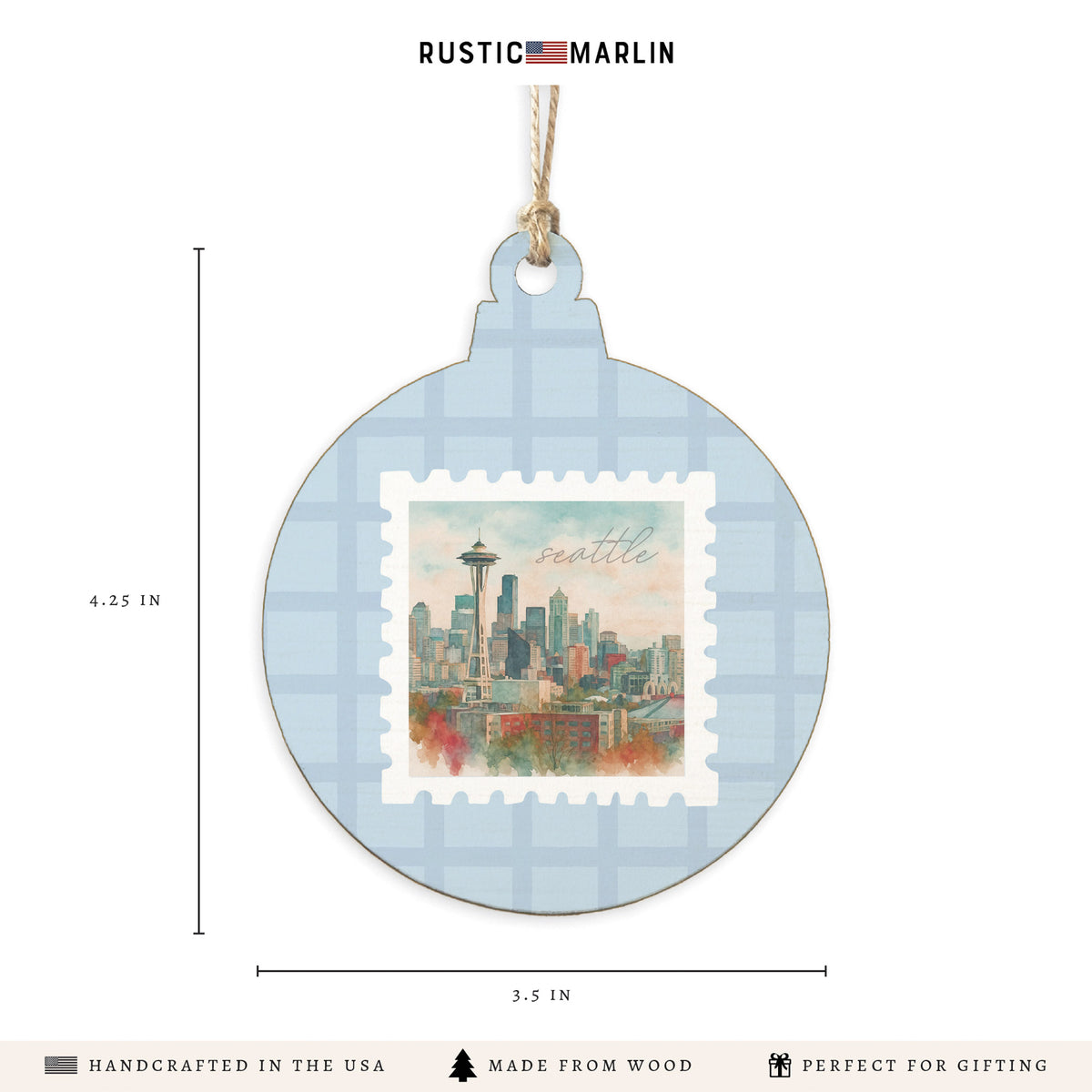 Seattle Stamp Ornament