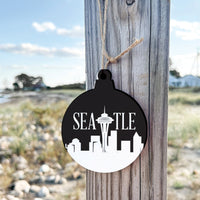 Seattle City Outline Ornament