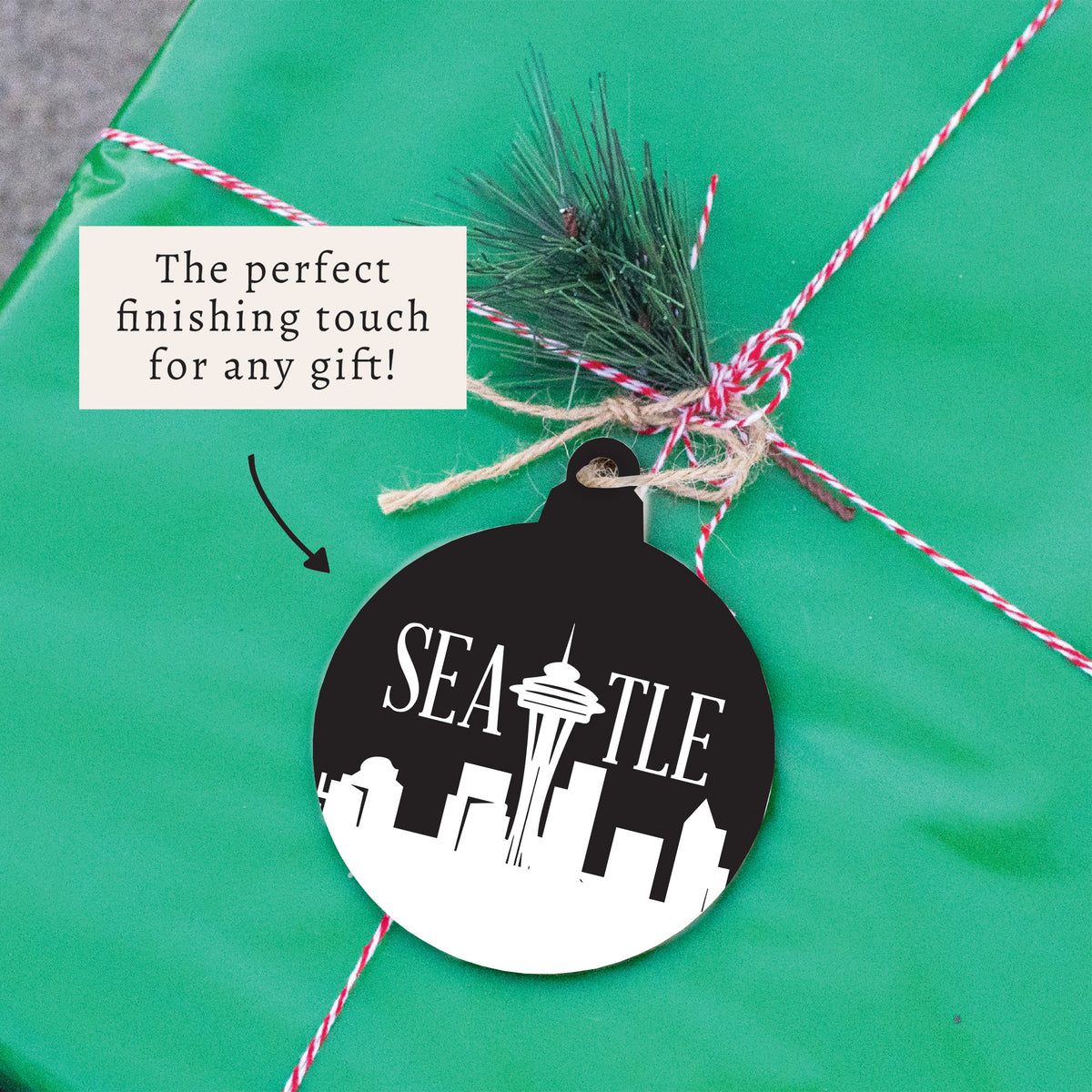 Seattle City Outline Ornament