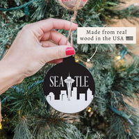 Seattle City Outline Ornament