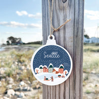 Seattle Snow Globe Ornament