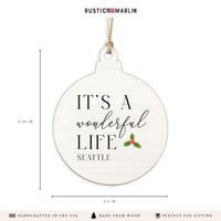 It's A Wonderful Life Seattle Ornament