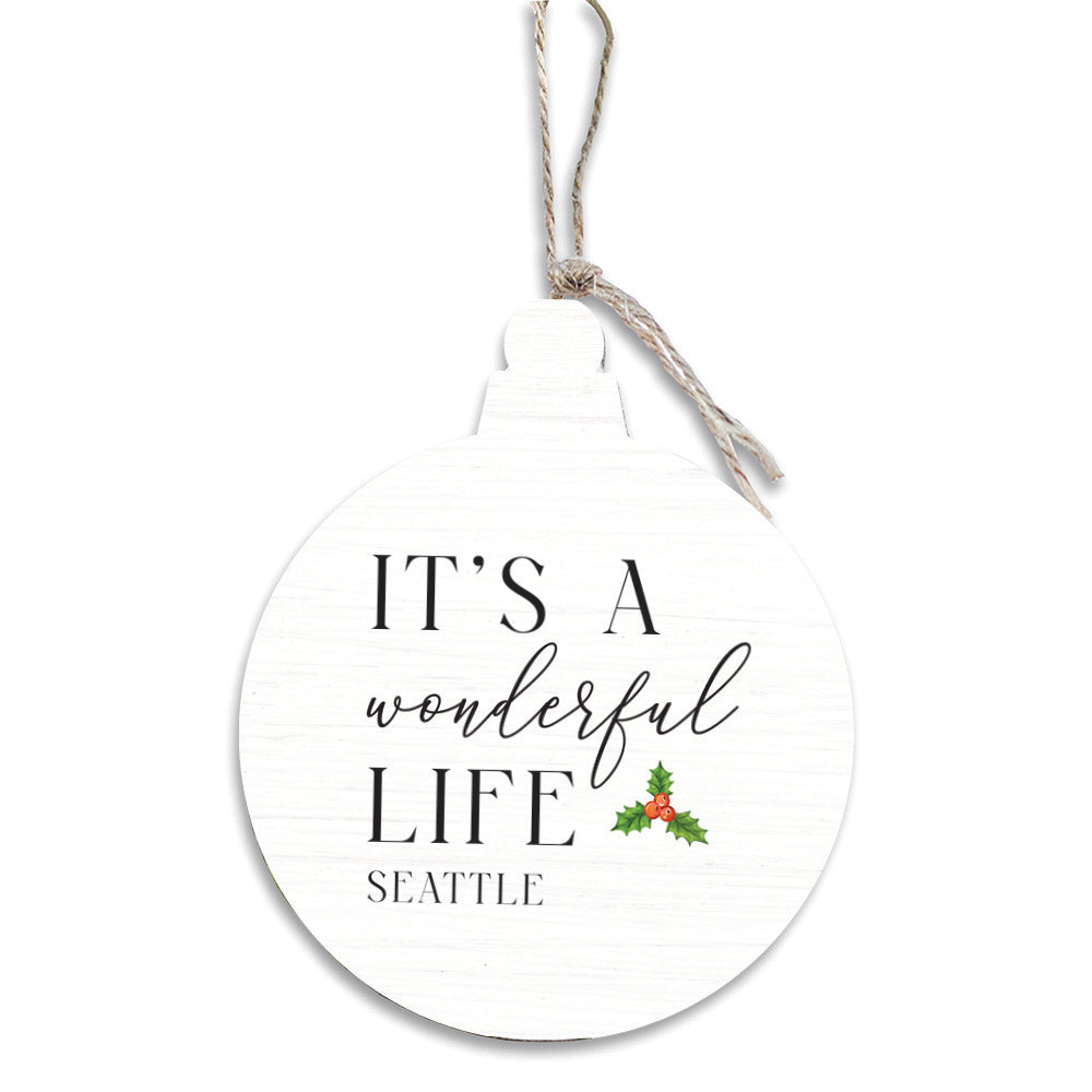 It's A Wonderful Life Seattle Ornament