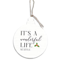 It's A Wonderful Life Seattle Ornament