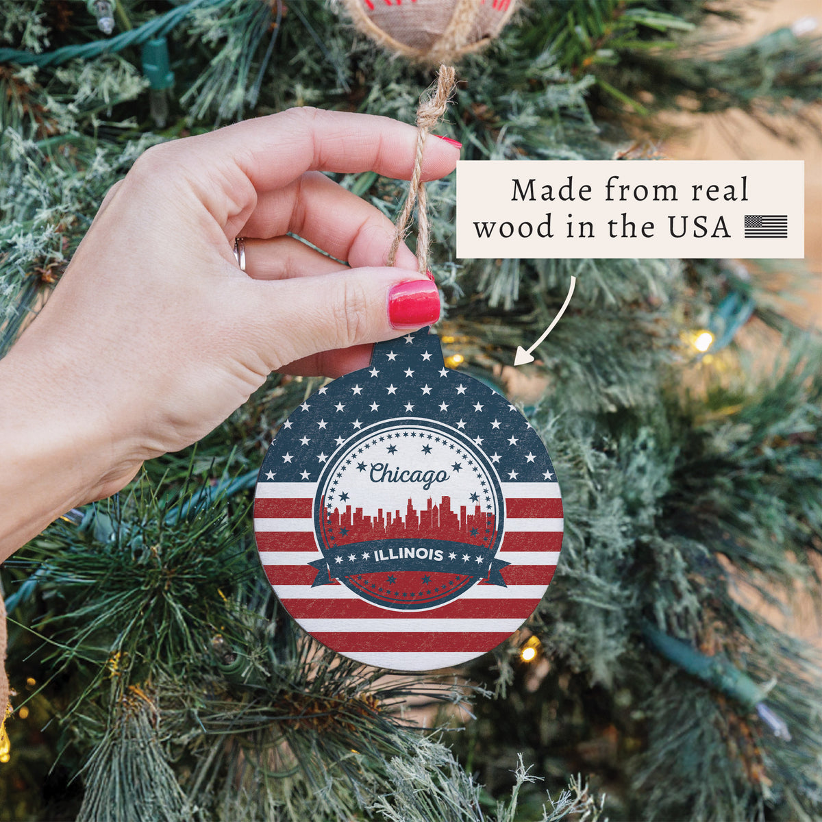 Chicago, Illinois USA Ornament