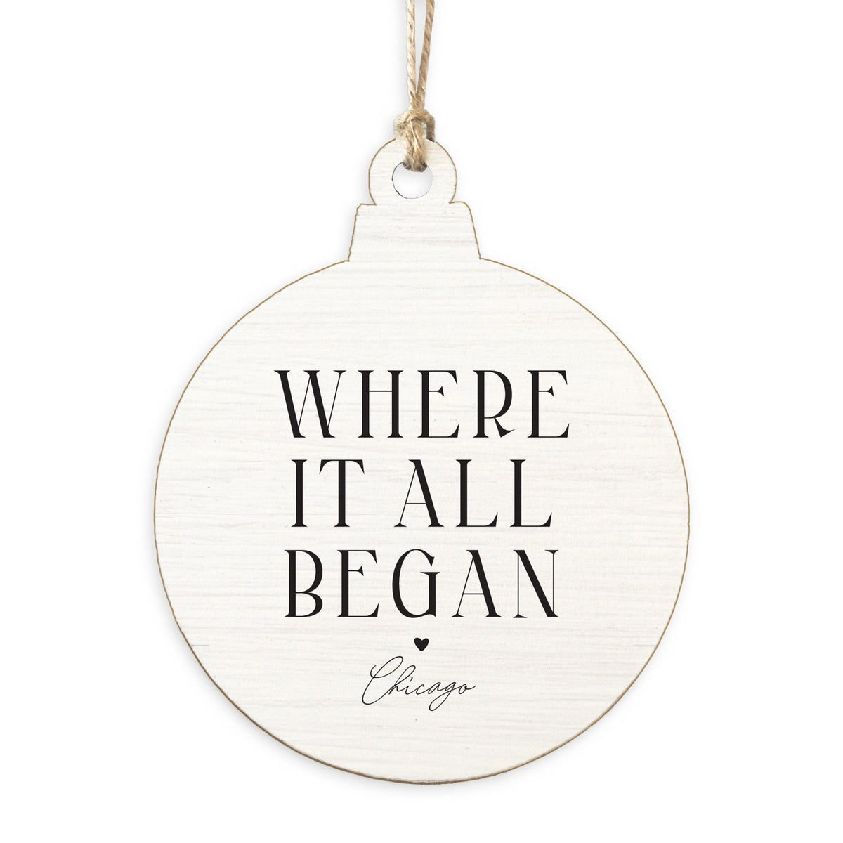 Chicago Where It All Began Ornament