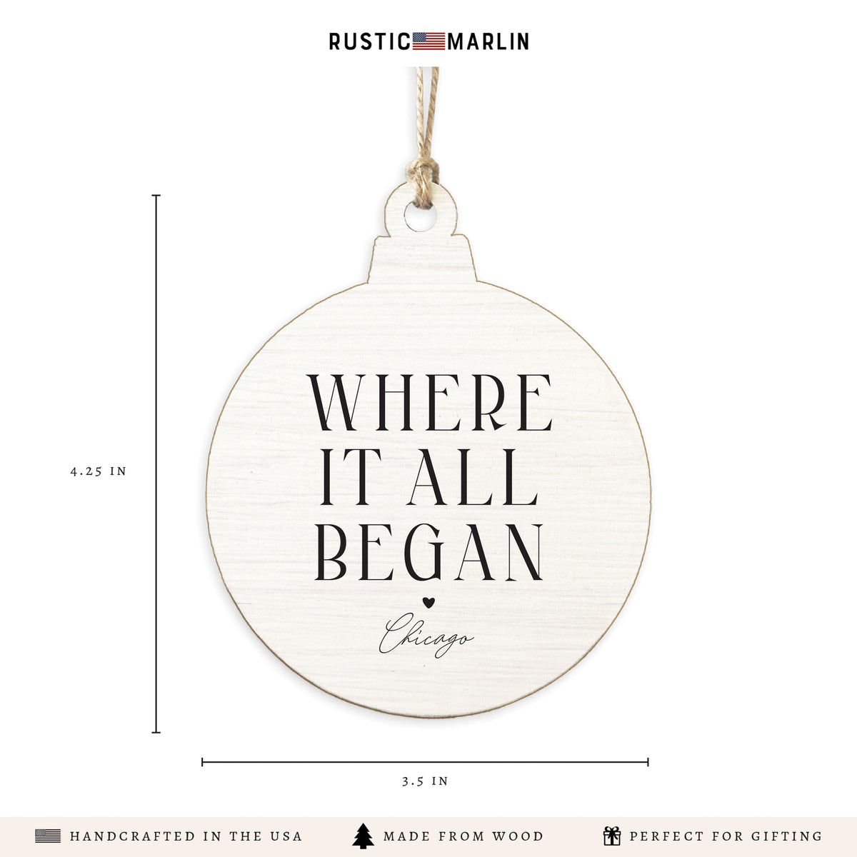 Chicago Where It All Began Ornament