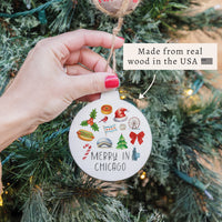Merry In Chicago Icons Ornament