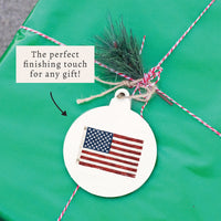 American Vintage Flag Ornament
