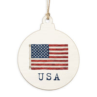 Americana USA Vintage Flag Ornament