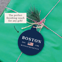 Boston MA Flag Ornament