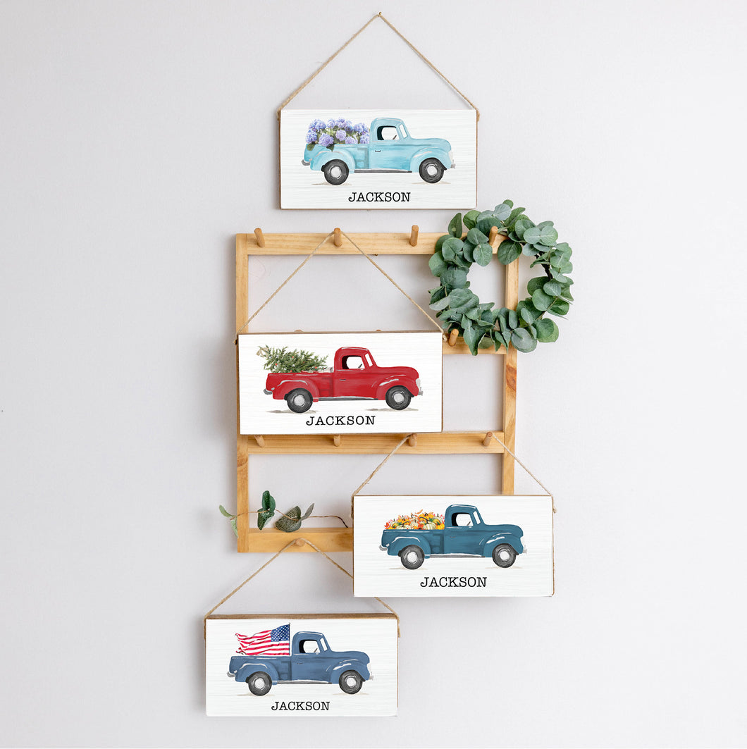 Personalized Truck Twine Bundle Twine Hanging Signs