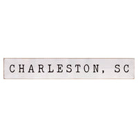 Serif White and Black Personalized Barn Wood Sign