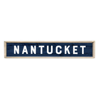 Dark Blue Personalized Barnwood Sign 10x60