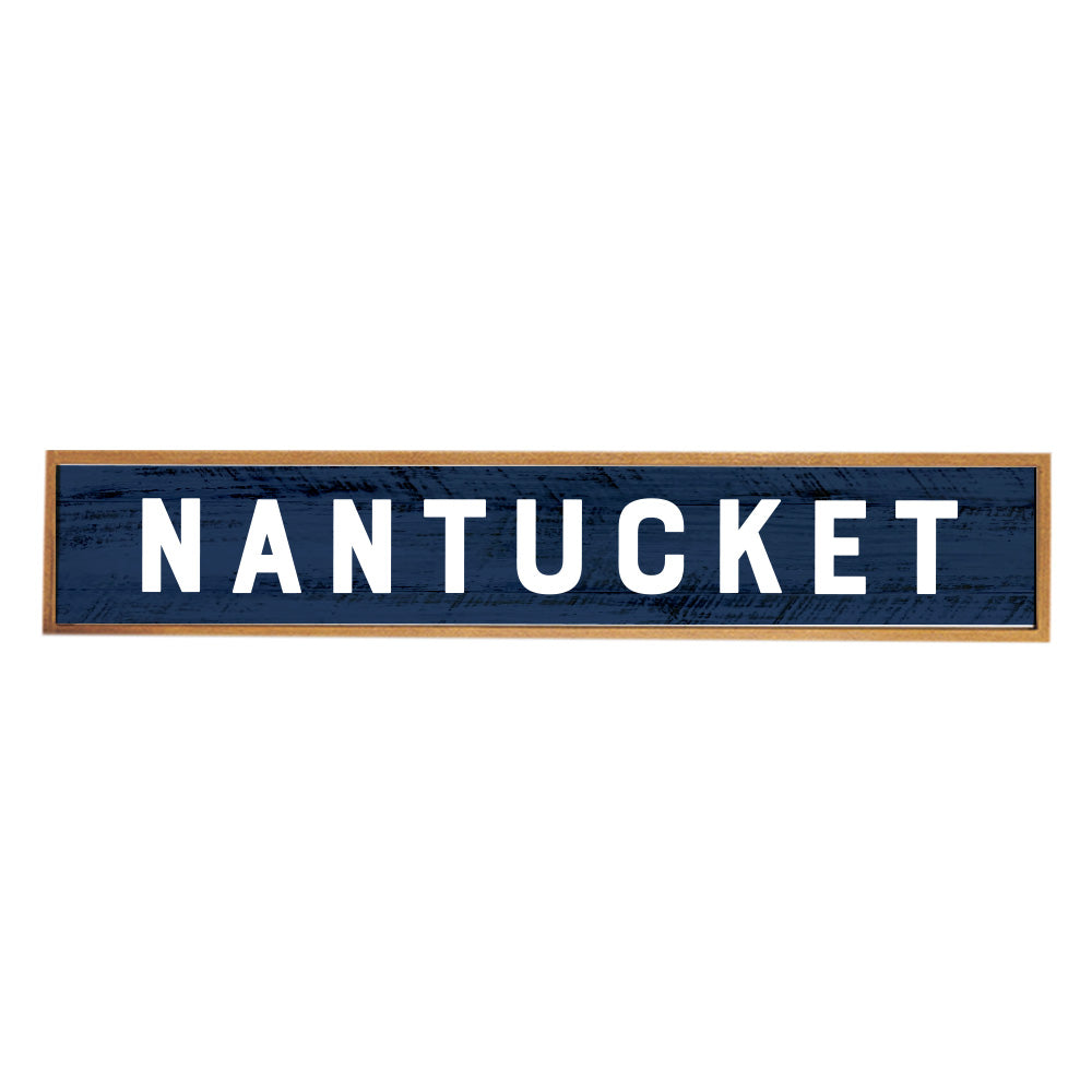 Dark Blue Personalized Barnwood Sign 10x60