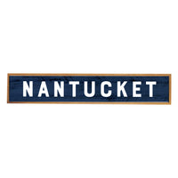 Dark Blue Personalized Barnwood Sign 10x60