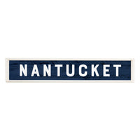 Dark Blue Personalized Barnwood Sign 10x60
