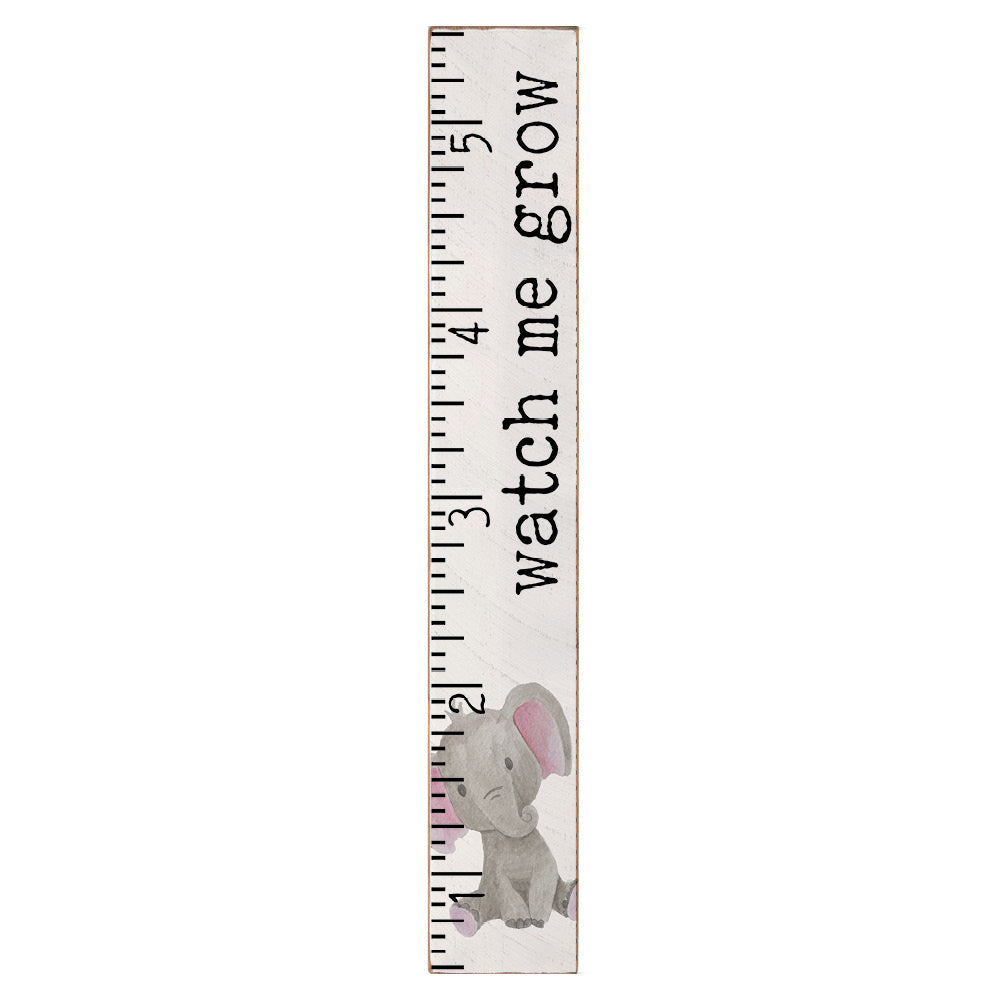 Elephant Growth Chart Barnwood Sign
