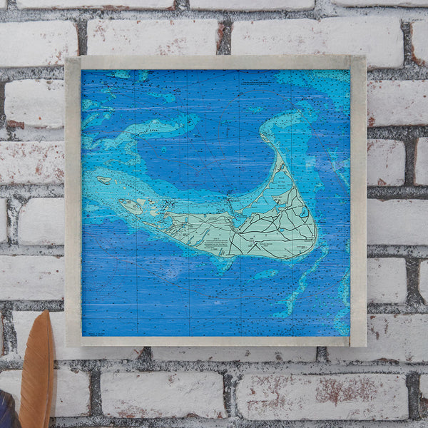 Nantucket, Wall Art Map 24” x 24” Wall Art