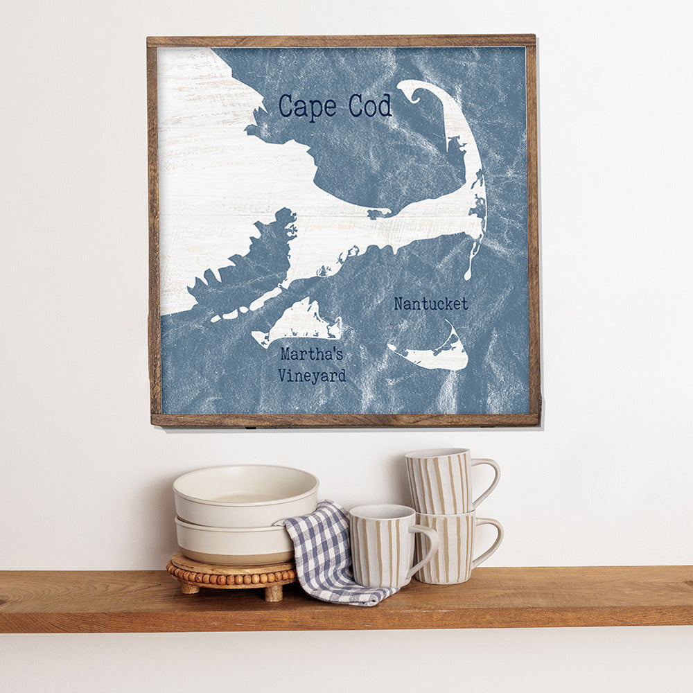 Cape Cod and The Islands 24” x 24” Wall Art