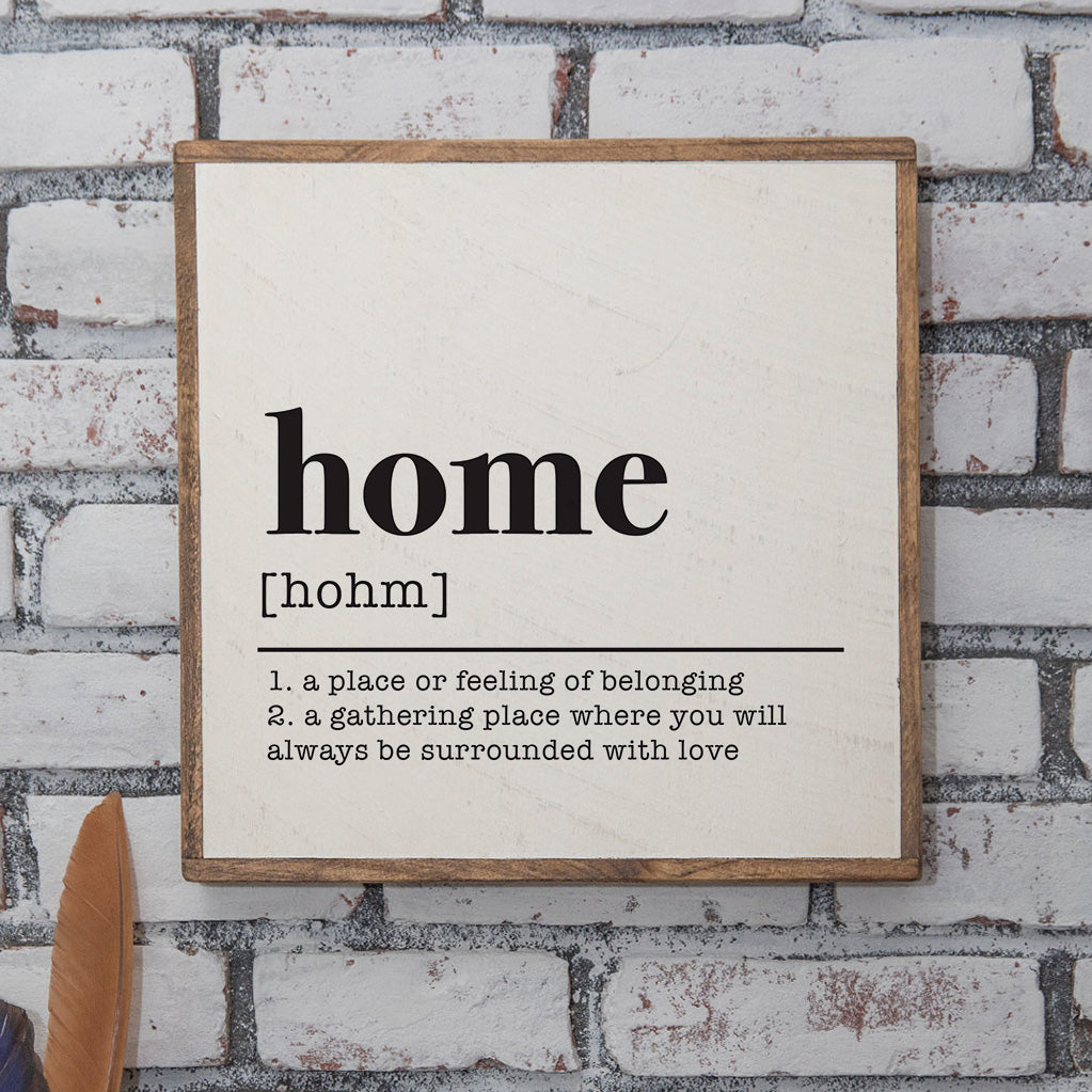 Home Definition 24” x 24” Wall Art